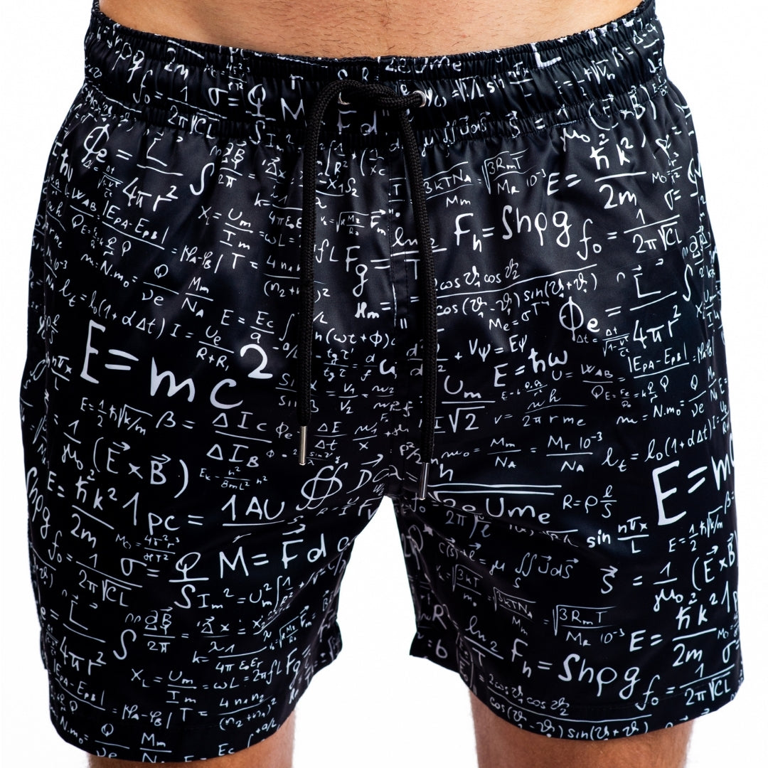 Shorts Traje De Baño Negro Hombre Traje De Baño Con Estampado